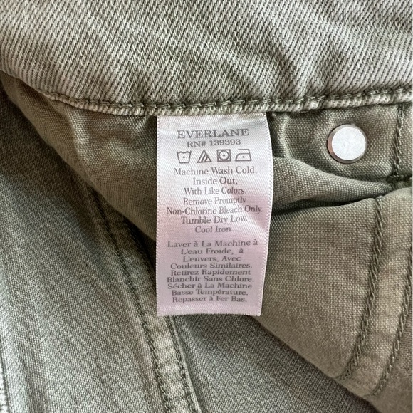 Everlane The Way-High Straight Leg Jean in Pale Aqua Green Gray, size 28R - Picture 8 of 10